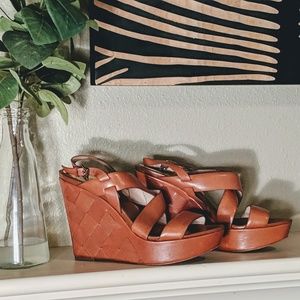 Michael kors Basket Weave Wedges